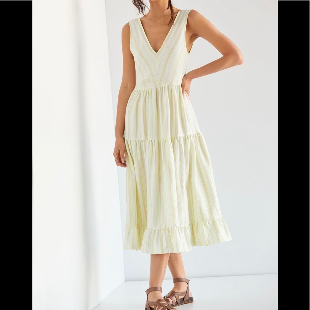 Anthropologie Striped Tiered Maxi Dress- NWT